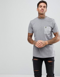 Серая меланжевая футболка с карманом Lyle &amp; Scott - Серый