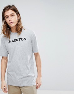 Серая меланжевая футболка Burton Snowboards - Серый
