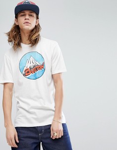 Белая футболка с логотипом Burton Snowboards - Белый
