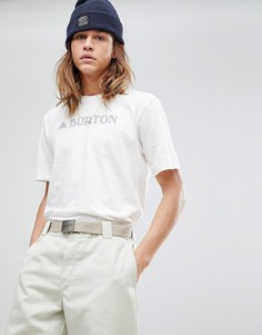 Белая футболка с логотипом Burton Snowboards - Белый