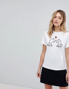 Футболка с принтом PS by Paul Smith - Белый