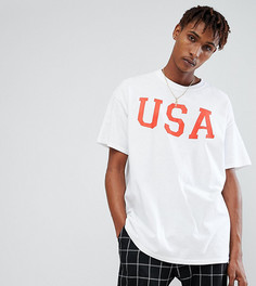 Футболка с принтом USA Reclaimed Vintage Inspired - Белый