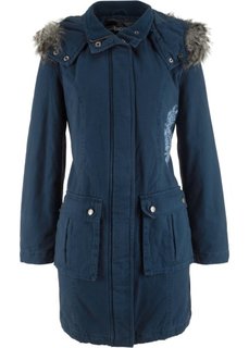 Пальто с вышивкой (темно-синий) Bonprix