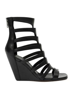 гладиаторские босоножки на танкетке Rick Owens