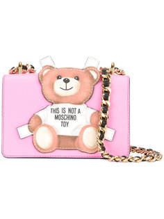 сумка с заплаткой в  виде плюшевого медведя Moschino
