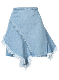 джинсовая юбка с необработанными краями Strateas Carlucci