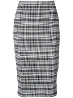 checked pencil skirt Victoria Beckham