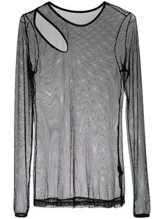 fishnet top Giuliana Romanno