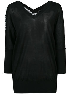 Batwing Sweater with Printed Back Derek Lam