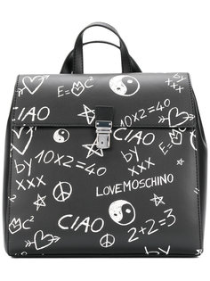 рюкзак квадратной формы Love Moschino