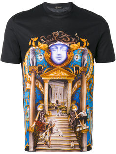 футболка с принтом замка Versace