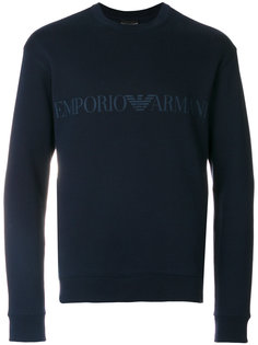 толстовка с принтом-логотипом Emporio Armani