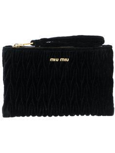 клатч на молнии Miu Miu