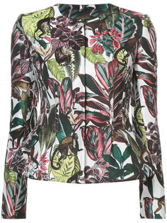 printed jacket Oscar de la Renta