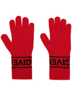 трикотажные перчатки с логотипом  Givenchy