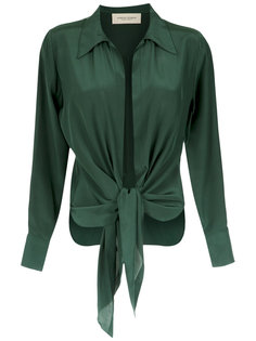 front tie silk shirt Adriana Degreas