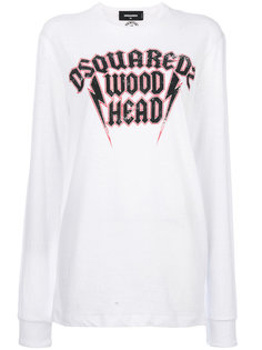 футболка с принтом Wood Head Dsquared2