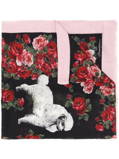 шарф с принтом собак Dolce &amp; Gabbana