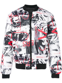куртка-бомбер с рисунком Versace Jeans