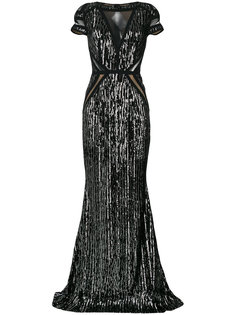 платье с пайетками  Talbot Runhof