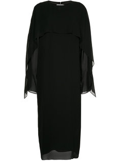 двухслойное платье длины миди Jil Sander