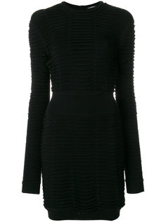 приталенное плиссированное платье  Balmain