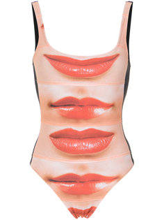 lips print swimsuit Amir Slama