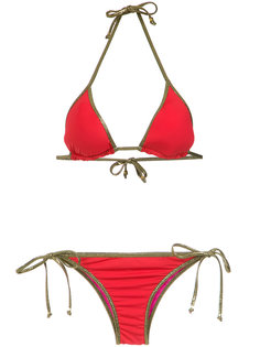 gold-tone trimming bikini set Amir Slama