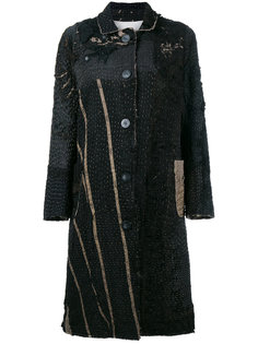 пальто средней длины в викторианском стиле дизайна "пэчворк" By Walid