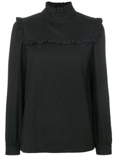 блузка с оборками и узором  A.P.C.
