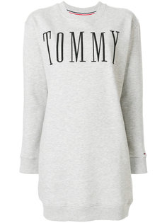 платье-свитер с логотипом  Tommy Hilfiger