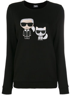 толстовка Karl &amp; Choupette Ikonik Karl Lagerfeld