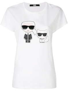 футболка Karl &amp; Choupette Ikonik Karl Lagerfeld