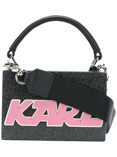 мини-сумка жесткой формы с логотипом Karl Lagerfeld