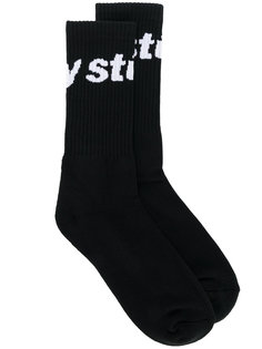 носки с логотипом Stussy