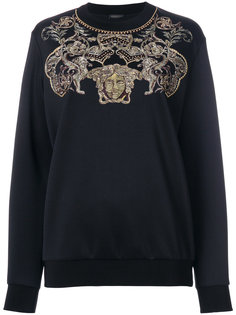 толстовка с вышивкой с головой Медузы Versace