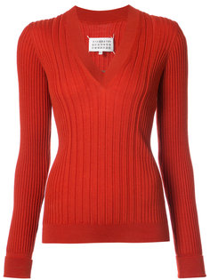 свитер с V-образным вырезом Maison Margiela