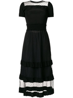 платье с прозрачными панелями Red Valentino