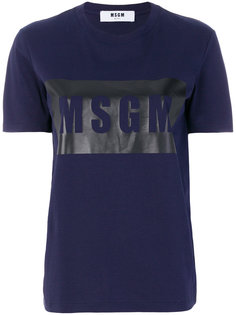 футболка с логотипом MSGM