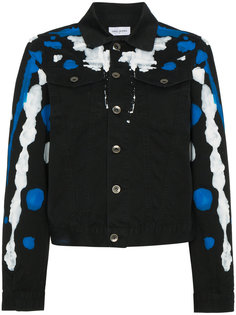 джинсовая куртка с брызгами краски Mirco Gaspari