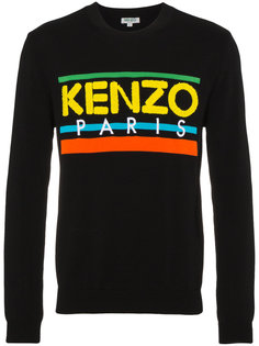 свитер с логотипом и круглым вырезом Kenzo