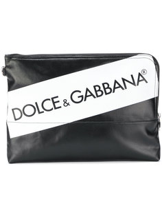 клатч с логотипом Dolce &amp; Gabbana