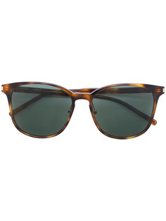 солнцезащитные очки с узором черепашьего панциря Saint Laurent Eyewear