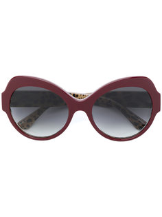 солнцезащитные очки с массивной круглой оправой Dolce &amp; Gabbana Eyewear