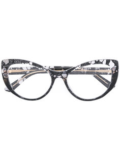 очки с оправой "кошачий глаз" Dolce &amp; Gabbana Eyewear