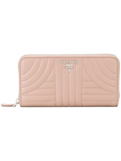 континентальный кошелек bevelled  Prada