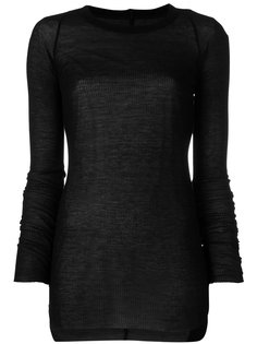 прозрачный топ с длинными рукавами Rick Owens