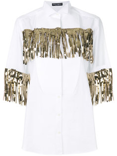 рубашка с бахромой из пайеток Dolce &amp; Gabbana