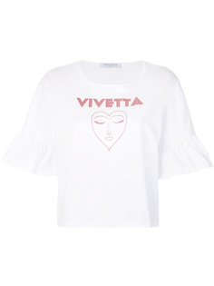 футболка с принтом логотипа Vivetta