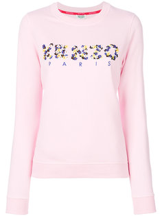 толстовка с вышивкой логотипа  Kenzo
